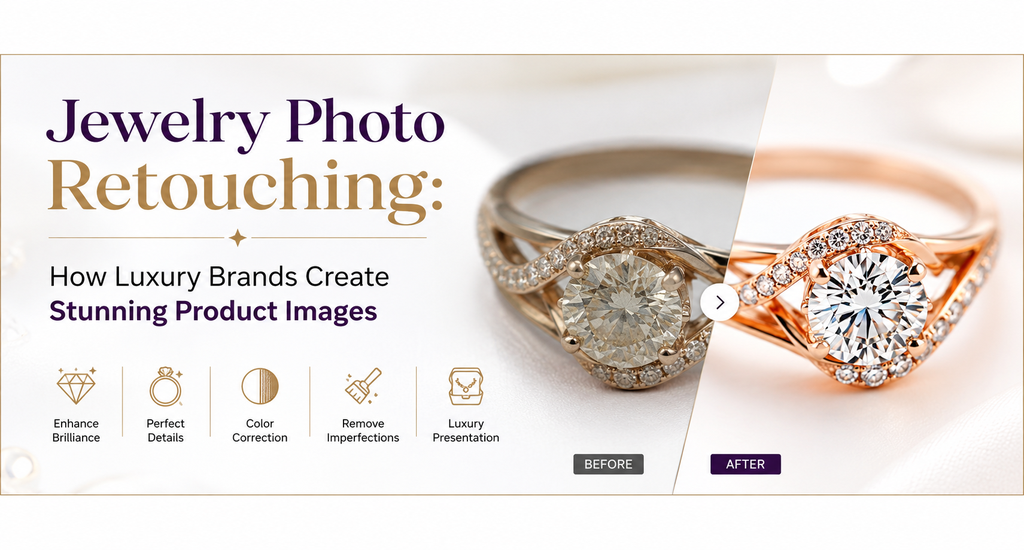 Jewelry Photo Retouching: How Luxury Brands Create Stunning Product Images - Cover Image